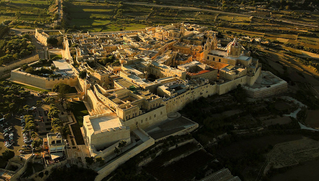 Изглед към Мдина, Малта